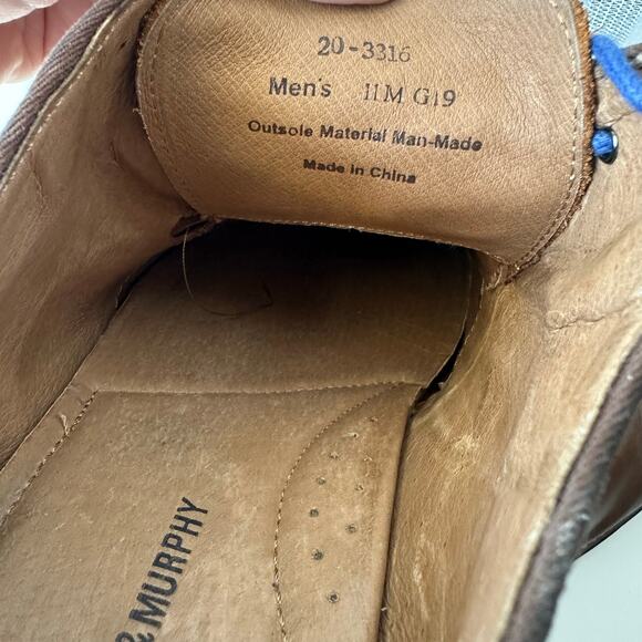 Johnston & Murphy (11) Conard Saddle Oxfords Brown Italian Leather Heritage main image 4